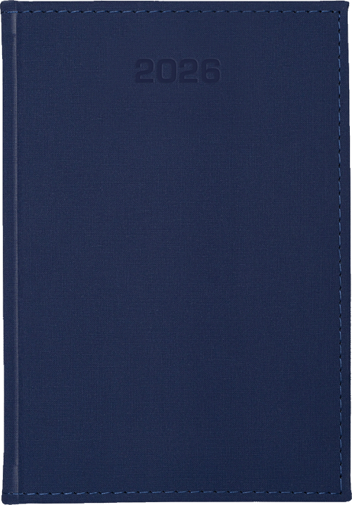 Kalendarz A5 dzienny Popeline Granat